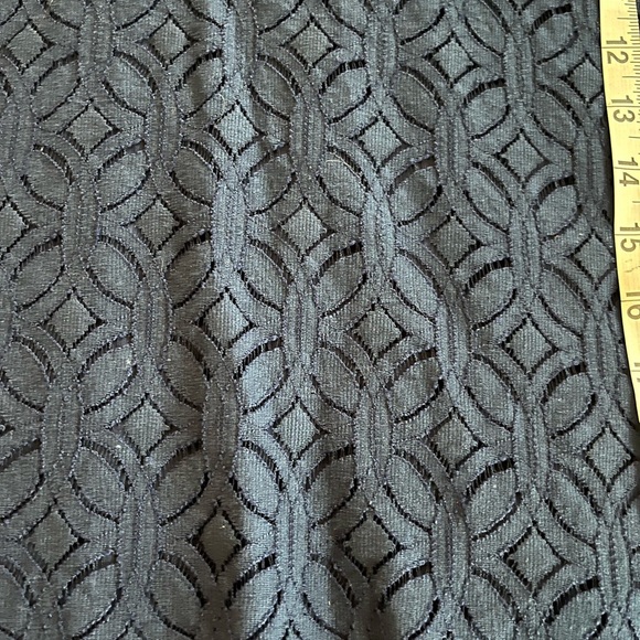 Market & Spruce Rich Navy Blouse, Sheer Short Sleeve Women’s Size Small - Picture 11 of 15